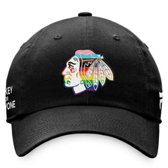 Chicago Blackhawks Fanatics Team Logo Pride Adjustable Hat Discount