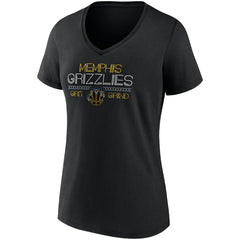 Memphis Grizzlies Women's Hometown Collection Grit Grind V-Neck T-Shirt New