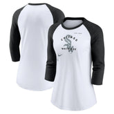 Chicago White Sox Nike Women's Next Up Tri-Blend Raglan 3/4-Sleeve T-Shirt | MLB Near me