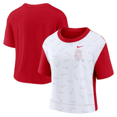 St. Louis Cardinals Nike Women's Line Up High Hip Fashion T-Shirt | MLB Shop