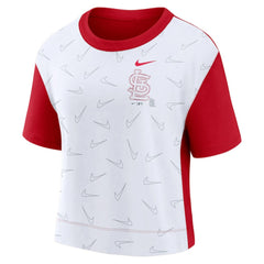 St. Louis Cardinals Nike Women's Line Up High Hip Fashion T-Shirt | MLB Shop