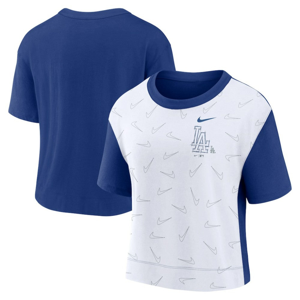 Los Angeles Dodgers Nike Women's Line Up High Hip Fashion T-Shirt | MLB For sale