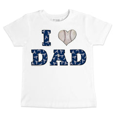 Atlanta Braves Tiny Turnip Youth I Love Dad T-Shirt | MLB Discount