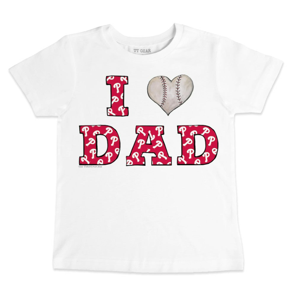 Philadelphia Phillies Tiny Turnip Youth I Love Dad T-Shirt | MLB Online