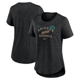 Arizona Diamondbacks Nike Women's Rewind Arch Mix Tri-Blend T-Shirt | MLB Near me