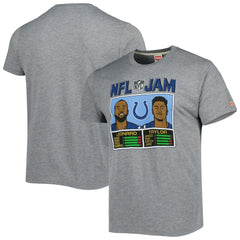 Indianapolis Colts Jonathan Taylor & Shaquille Leonard Homage Unisex NFL Jam Tri-Blend T-Shirt