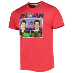 Buffalo Bills Andre Reed & Jim Kelly Homage Unisex NFL Jam Retired Tri-Blend T-Shirt