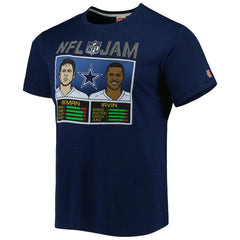 Dallas Cowboys Troy Aikman & Michael Irvin Homage Unisex NFL Jam Retired Tri-Blend T-Shirt