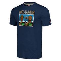 Los Angeles Rams Isaac Bruce & Marshall Faulk Homage Unisex NFL Jam Retired Tri-Blend T-Shirt