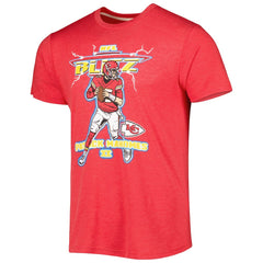 Kansas City Chiefs Patrick Mahomes Homage Unisex NFL Blitz Player Tri-Blend T-Shirt