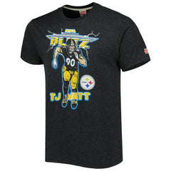 Pittsburgh Steelers T.J. Watt Homage Unisex NFL Blitz Player Tri-Blend T-Shirt