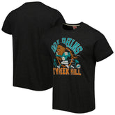 Miami Dolphins Tyreek Hill Homage Unisex Caricature Player Tri-Blend T-Shirt