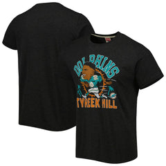 Miami Dolphins Tyreek Hill Homage Unisex Caricature Player Tri-Blend T-Shirt