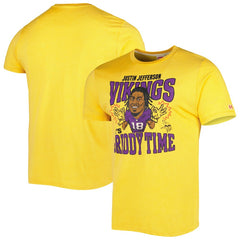 Minnesota Vikings Justin Jefferson Homage Unisex Caricature Player Tri-Blend T-Shirt