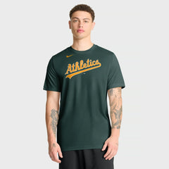 Athletics Nike New Legend Wordmark Dri-FIT T-Shirt | MLB Outlet