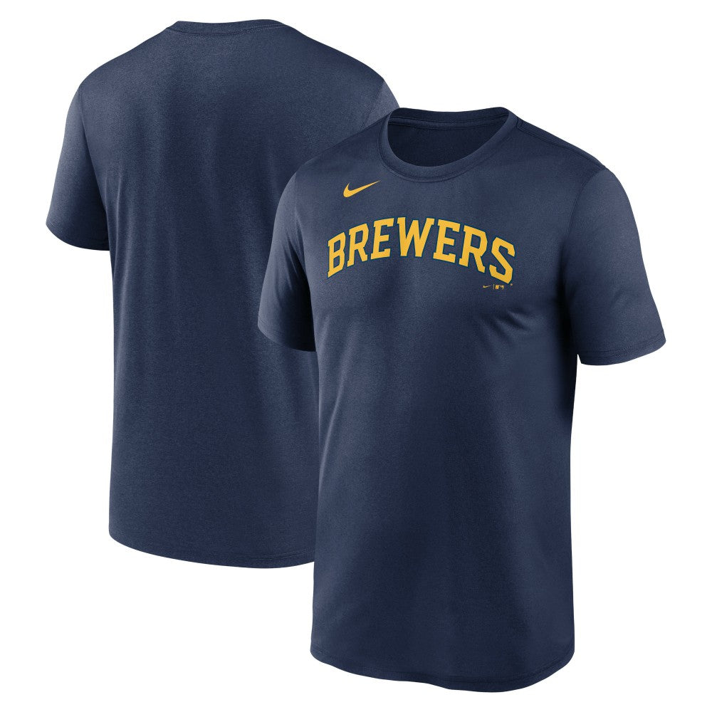 Milwaukee Brewers Nike New Legend Wordmark Dri-FIT T-Shirt | MLB Outlet