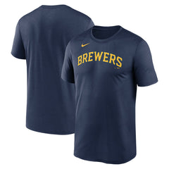 Milwaukee Brewers Nike New Legend Wordmark Dri-FIT T-Shirt | MLB Outlet