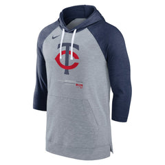 Minnesota Twins Nike Baseball Raglan 3/4-Sleeve Pullover Hoodie | MLB Online