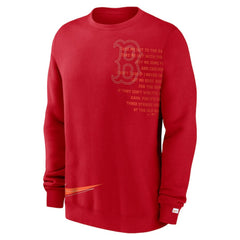 Boston Red Sox Nike Statement Ball Game Fleece Pullover Sweatshirt | MLB New
