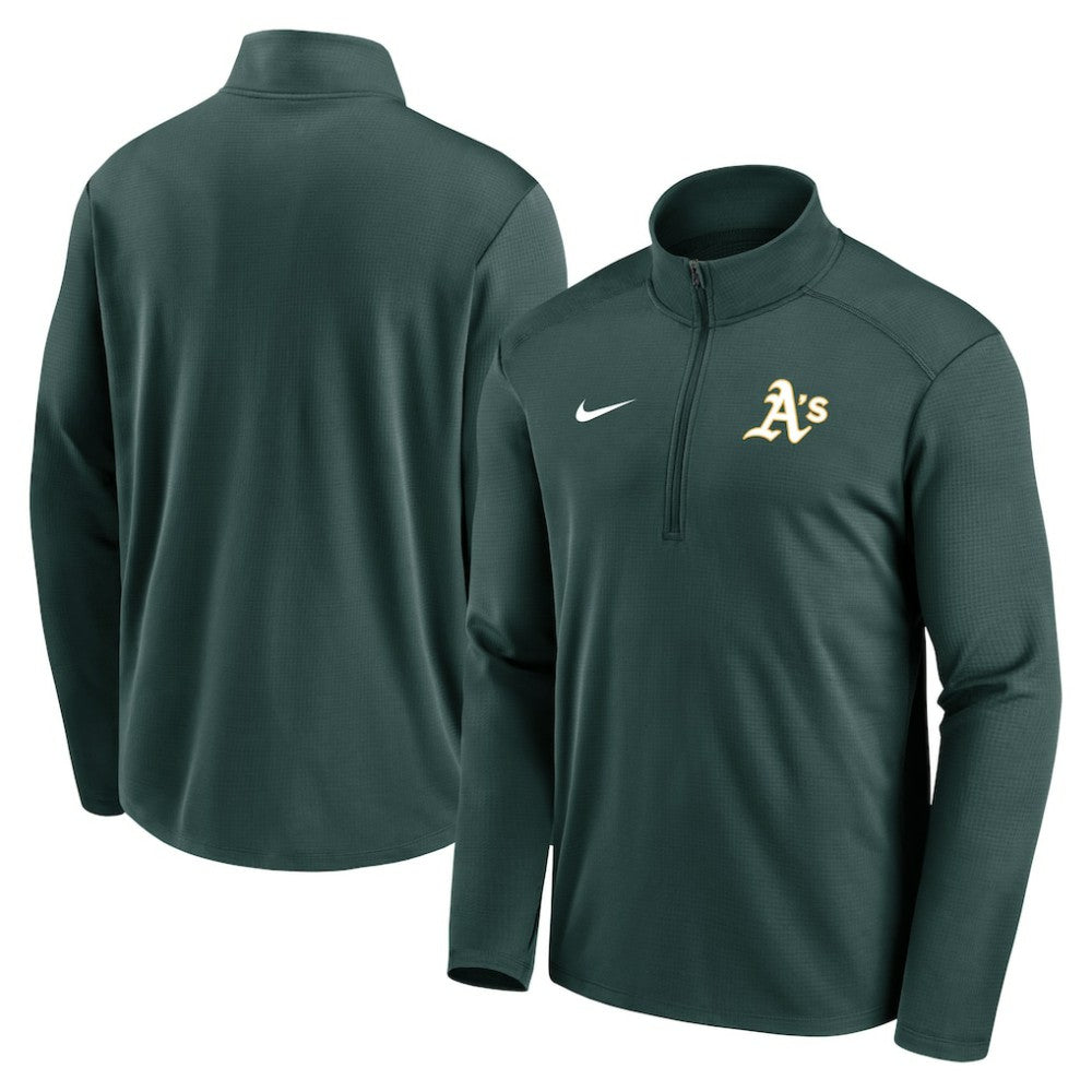 Athletics Nike Agility Pacer Performance Half-Zip Top | MLB On Sale