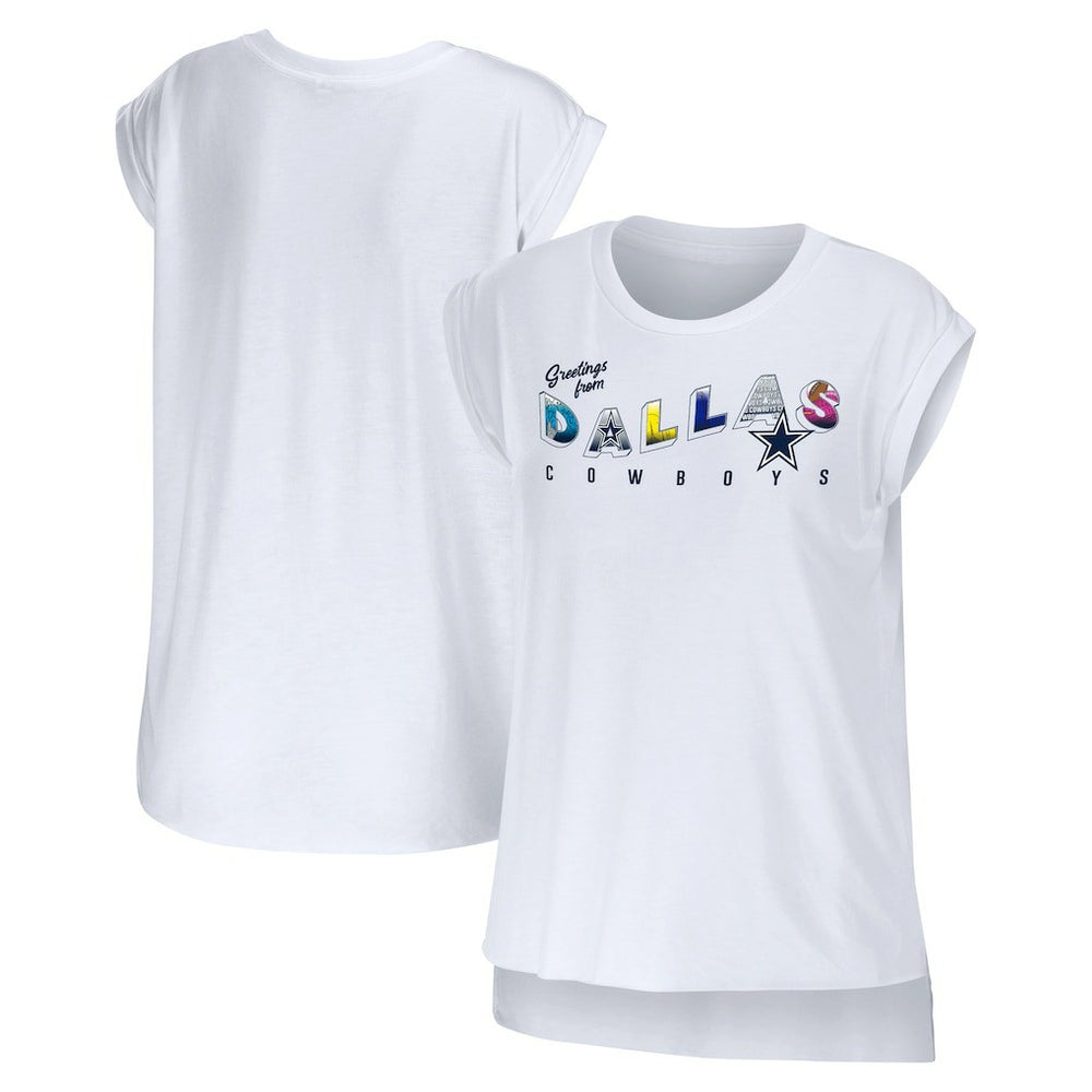 Dallas Cowboys WEAR by Erin Andrews Women's Greetings From Muscle T-Shirt