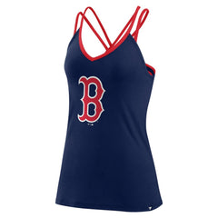 Boston Red Sox Fanatics Women's Barrel It Up Cross Back V-Neck Tank Top | MLB Near me