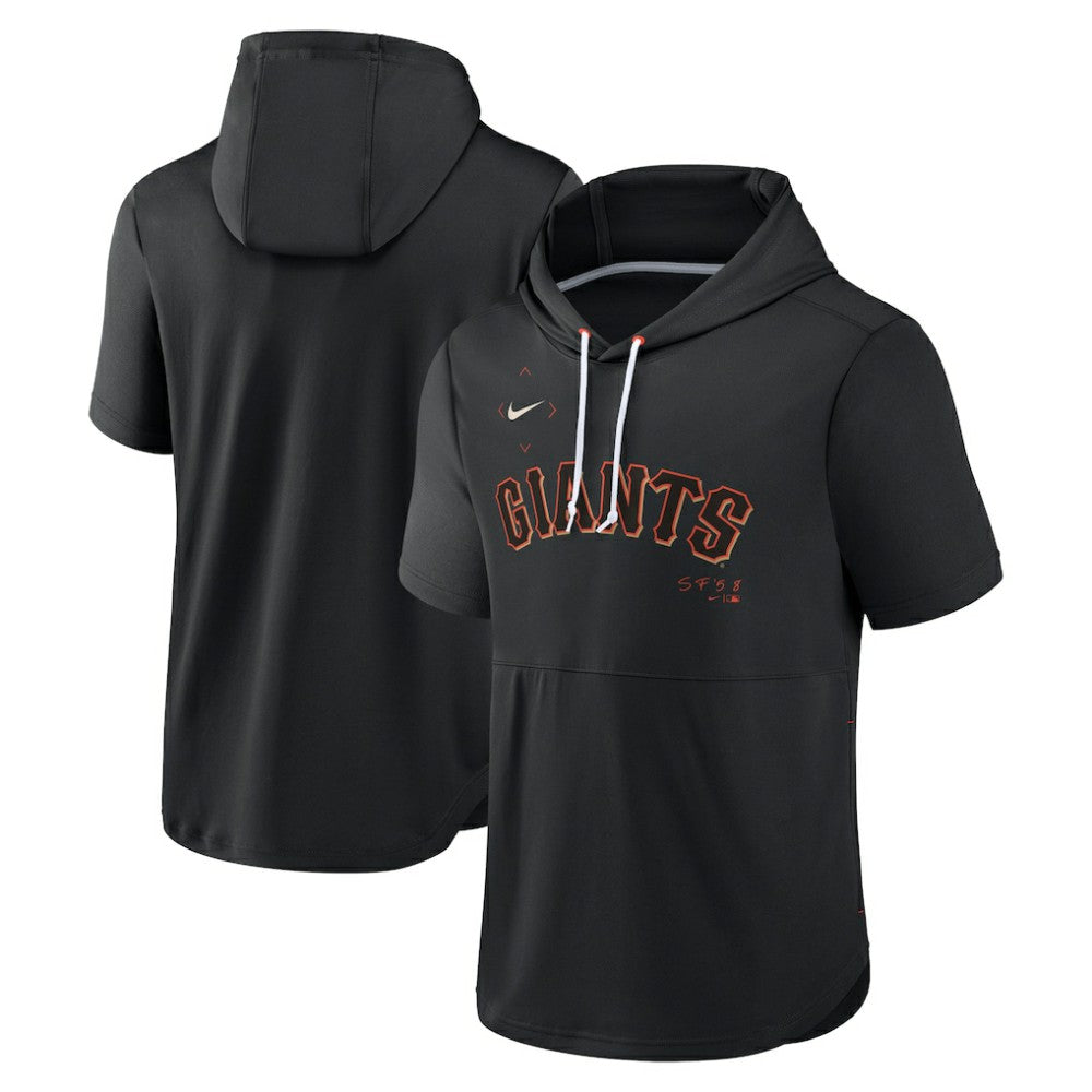 San Francisco Giants Nike Springer Short Sleeve Team Pullover Hoodie | MLB New