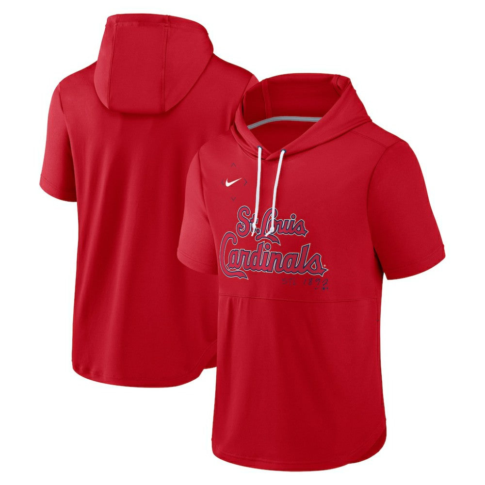 St. Louis Cardinals Nike Springer Short Sleeve Team Pullover Hoodie | MLB US