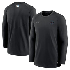 Miami Marlins Nike Authentic Collection Logo Performance Long Sleeve T-Shirt | MLB US