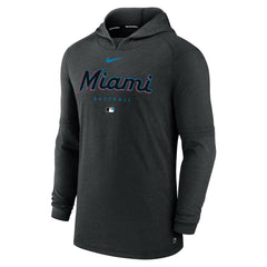 Miami Marlins Nike Authentic Collection Lightweight Dri-FIT Hooded Pullover | MLB On Sale