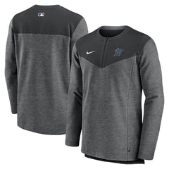 Miami Marlins Nike Authentic Collection Game Time Performance Half-Zip Top | MLB New