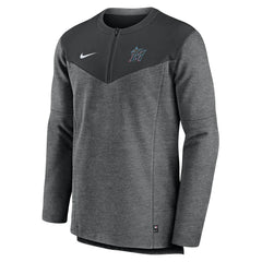 Miami Marlins Nike Authentic Collection Game Time Performance Half-Zip Top | MLB New