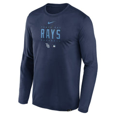 Tampa Bay Rays Nike Authentic Collection Team Logo Legend Performance Long Sleeve T-Shirt | MLB On Sale