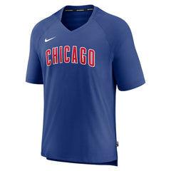 Chicago Cubs Nike Authentic Collection Pregame Raglan Performance V-Neck T-Shirt | MLB Sale