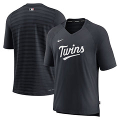Minnesota Twins Nike Authentic Collection Pregame Raglan Performance V-Neck T-Shirt | MLB Discount