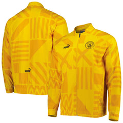 Manchester City Pre-Match Raglan Full-Zip Training Jacket Yellow - Puma