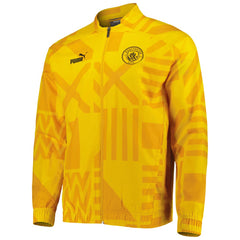 Manchester City Pre-Match Raglan Full-Zip Training Jacket Yellow - Puma