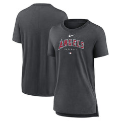 Los Angeles Angels Nike Women's Authentic Collection Early Work Tri-Blend T-Shirt | MLB Near me