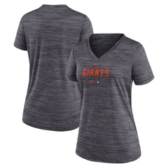 San Francisco Giants Nike Women's Authentic Collection Velocity Practice Performance V-Neck T-Shirt | MLB New
