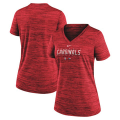 St. Louis Cardinals Nike Women's Authentic Collection Velocity Practice Performance V-Neck T-Shirt | MLB Near me