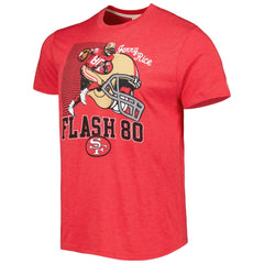 San Francisco 49ers Jerry Rice Homage Unisex Caricature Retired Player Tri-Blend T-Shirt