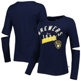 Milwaukee Brewers Touch Women's Formation Long Sleeve T-Shirt | MLB Sale