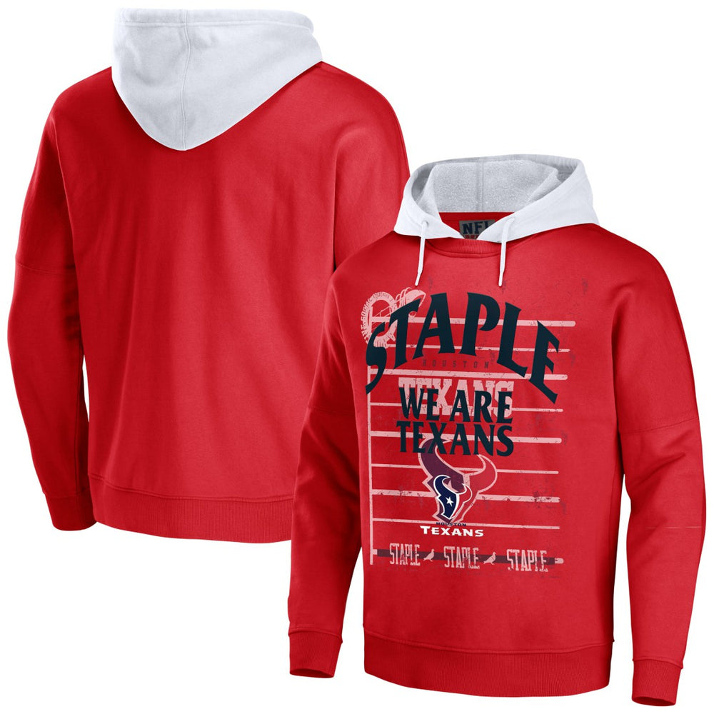 Houston Texans NFL x Staple Throwback Vintage Wash Pullover Hoodie
