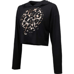 New York Yankees Majestic Threads Women's Leopard Cropped Hoodie | MLB Sale