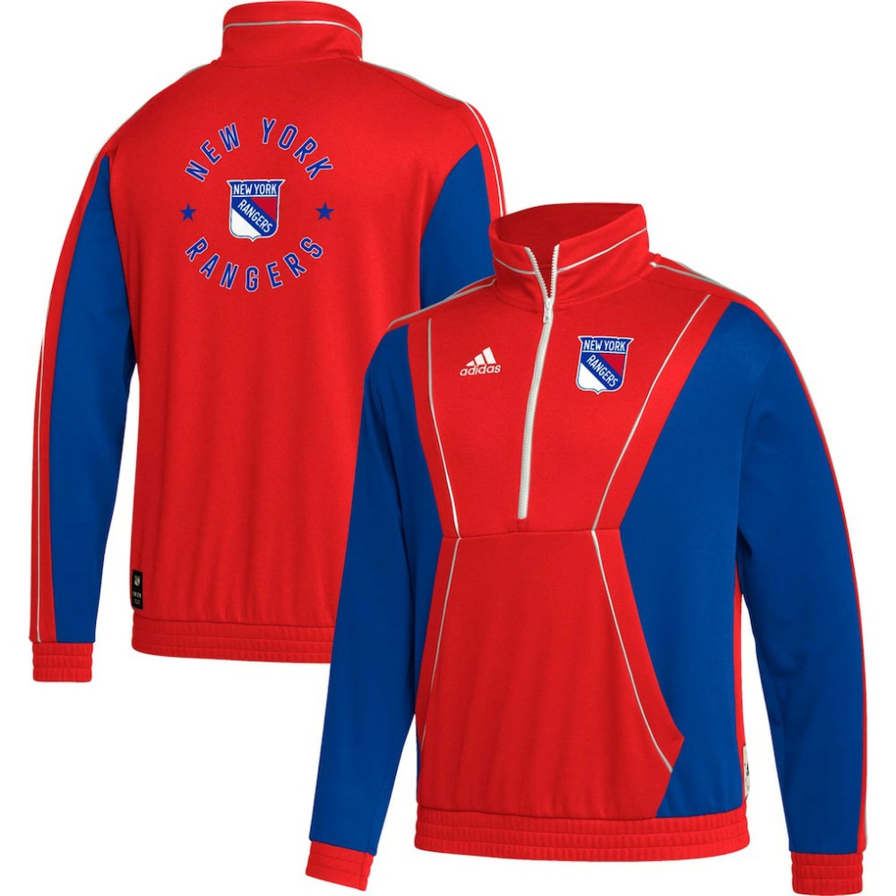 New York Rangers adidas Team Classics Half-Zip Jacket Online