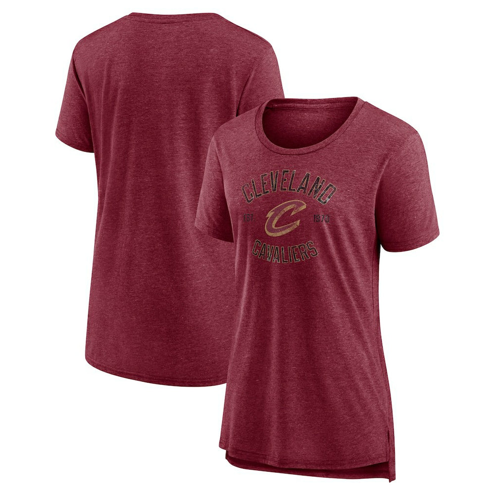 Cleveland Cavaliers Women's Heritage Tri-Blend T-Shirt sale On Sale