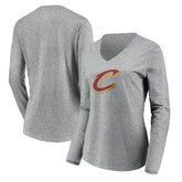 Cleveland Cavaliers Women's Primary Logo Team Long Sleeve V-Neck T-Shirt sale Online