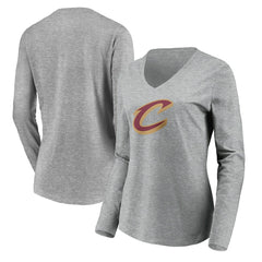 Cleveland Cavaliers Women's Primary Logo Team Long Sleeve V-Neck T-Shirt sale Online