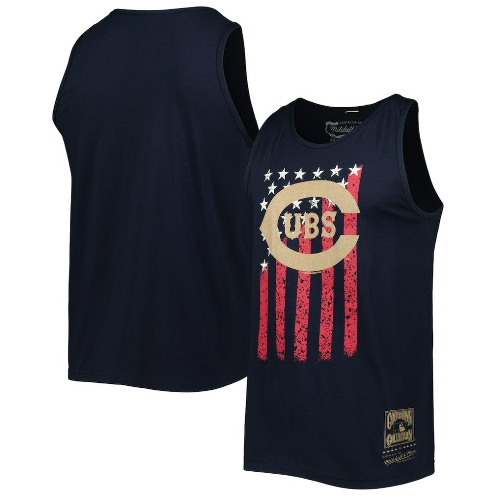 Chicago Cubs Mitchell & Ness Cooperstown Collection Stars and Stripes Tank Top | MLB Online
