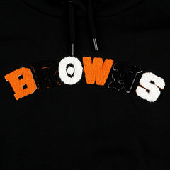 Cleveland Browns The Wild Collective Women's Cropped Pullover Hoodie